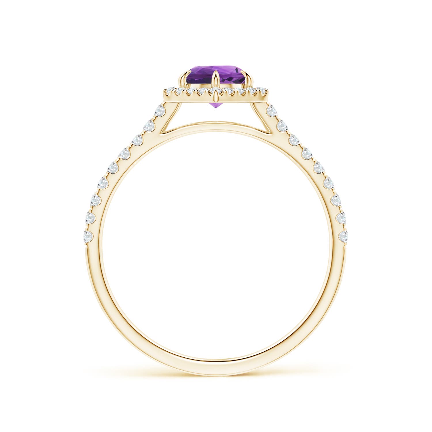 AAA - Amethyst / 0.71 CT / 14 KT Yellow Gold