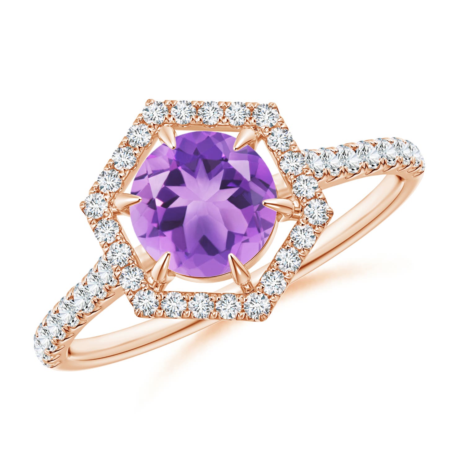 A - Amethyst / 1.14 CT / 14 KT Rose Gold