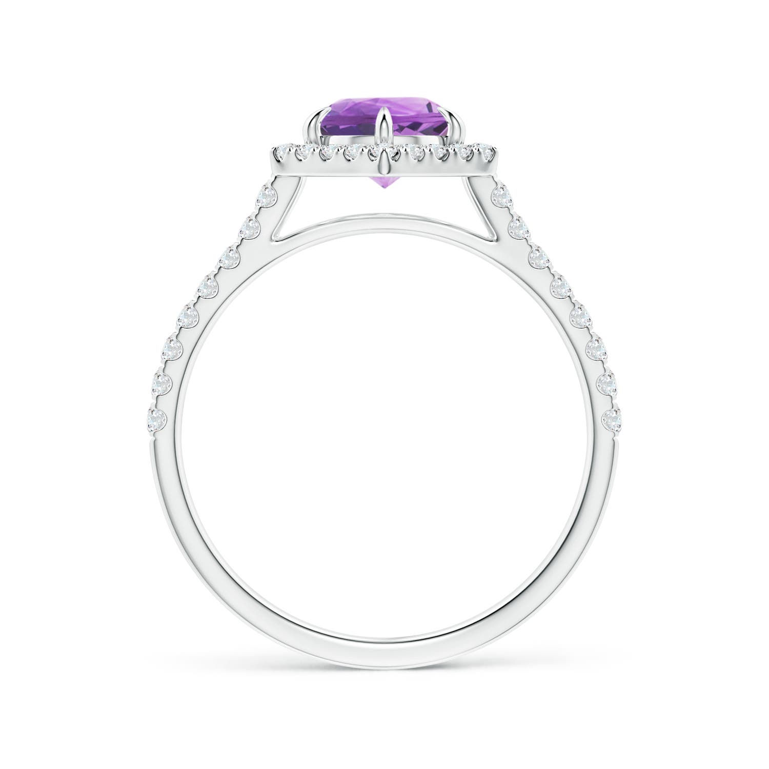 A - Amethyst / 1.14 CT / 14 KT White Gold