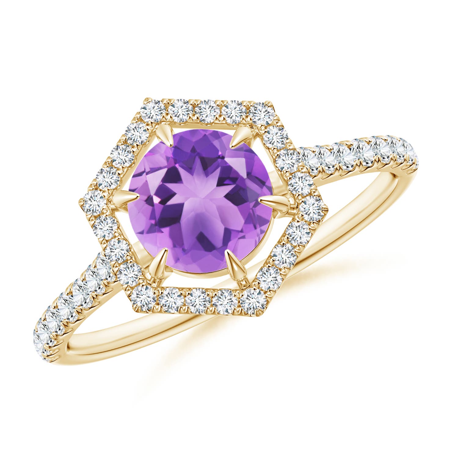 A - Amethyst / 1.14 CT / 14 KT Yellow Gold