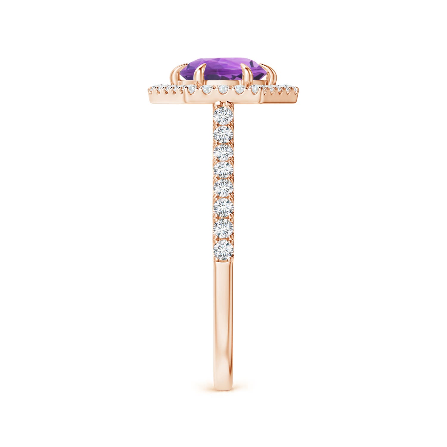 AA - Amethyst / 1.14 CT / 14 KT Rose Gold