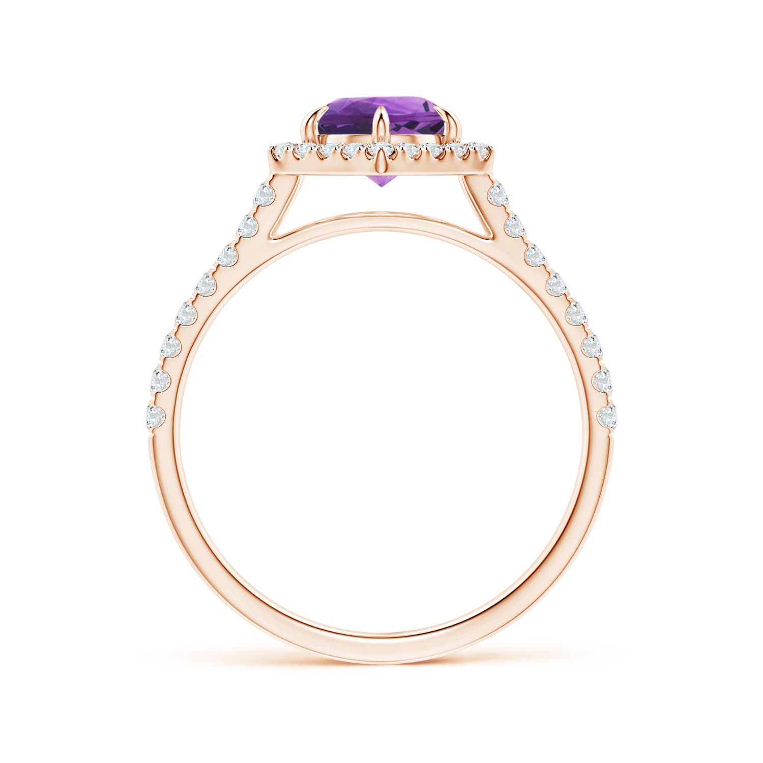 AAA - Amethyst / 1.14 CT / 14 KT Rose Gold