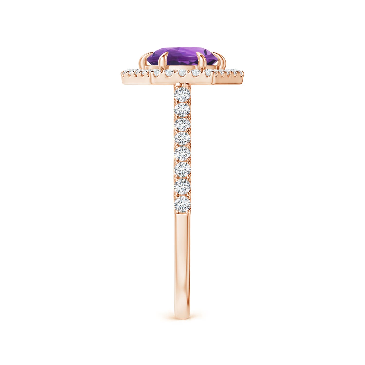 AAA - Amethyst / 1.14 CT / 14 KT Rose Gold