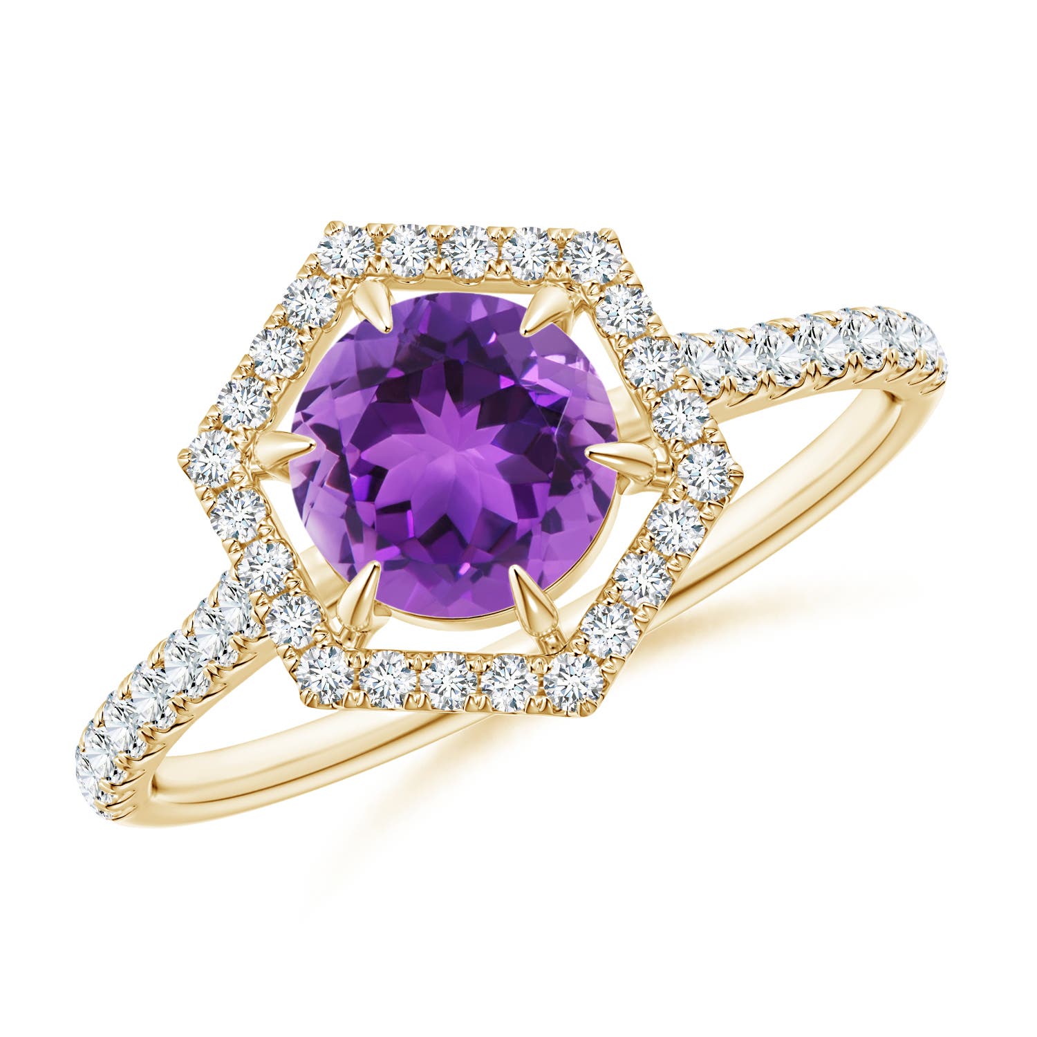 AAA - Amethyst / 1.14 CT / 14 KT Yellow Gold