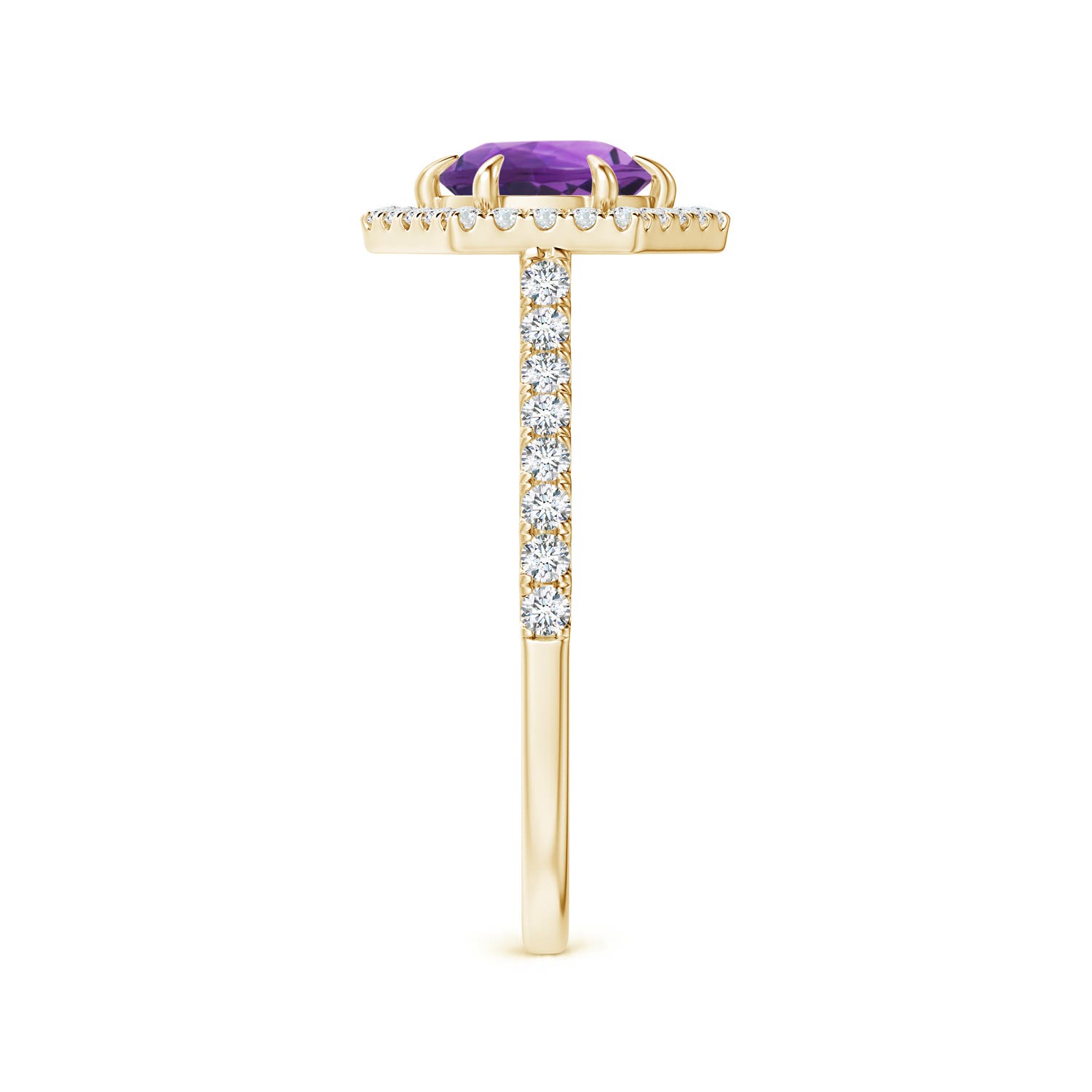 AAA - Amethyst / 1.14 CT / 14 KT Yellow Gold