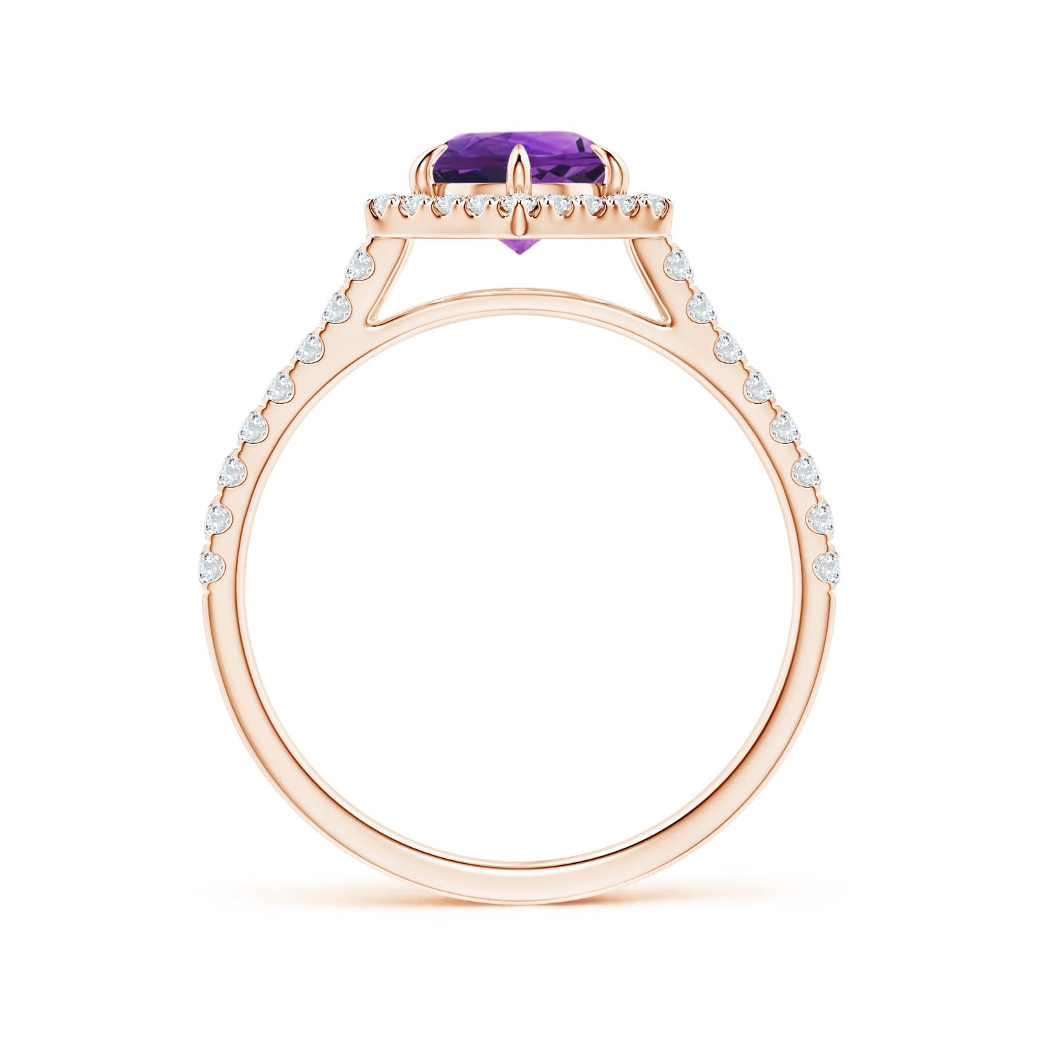 AAAA - Amethyst / 1.14 CT / 14 KT Rose Gold