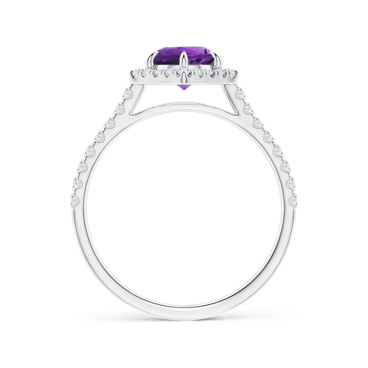 AAAA - Amethyst / 1.14 CT / 14 KT White Gold