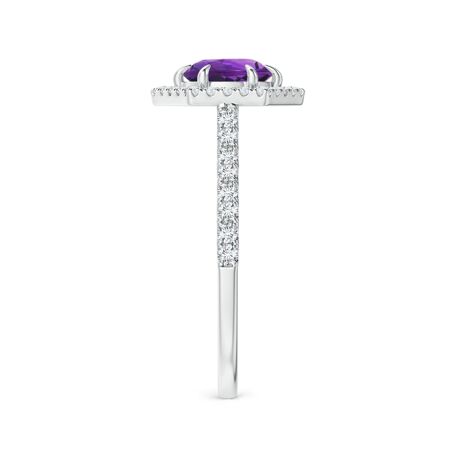 AAAA - Amethyst / 1.14 CT / 14 KT White Gold