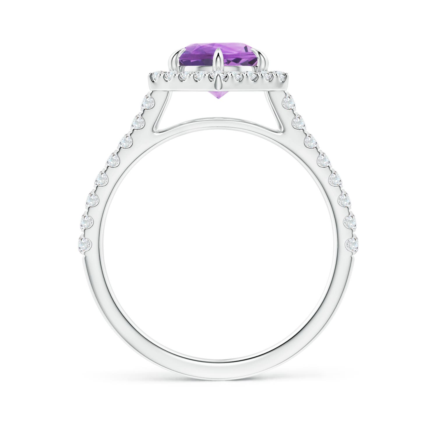 A - Amethyst / 1.57 CT / 14 KT White Gold