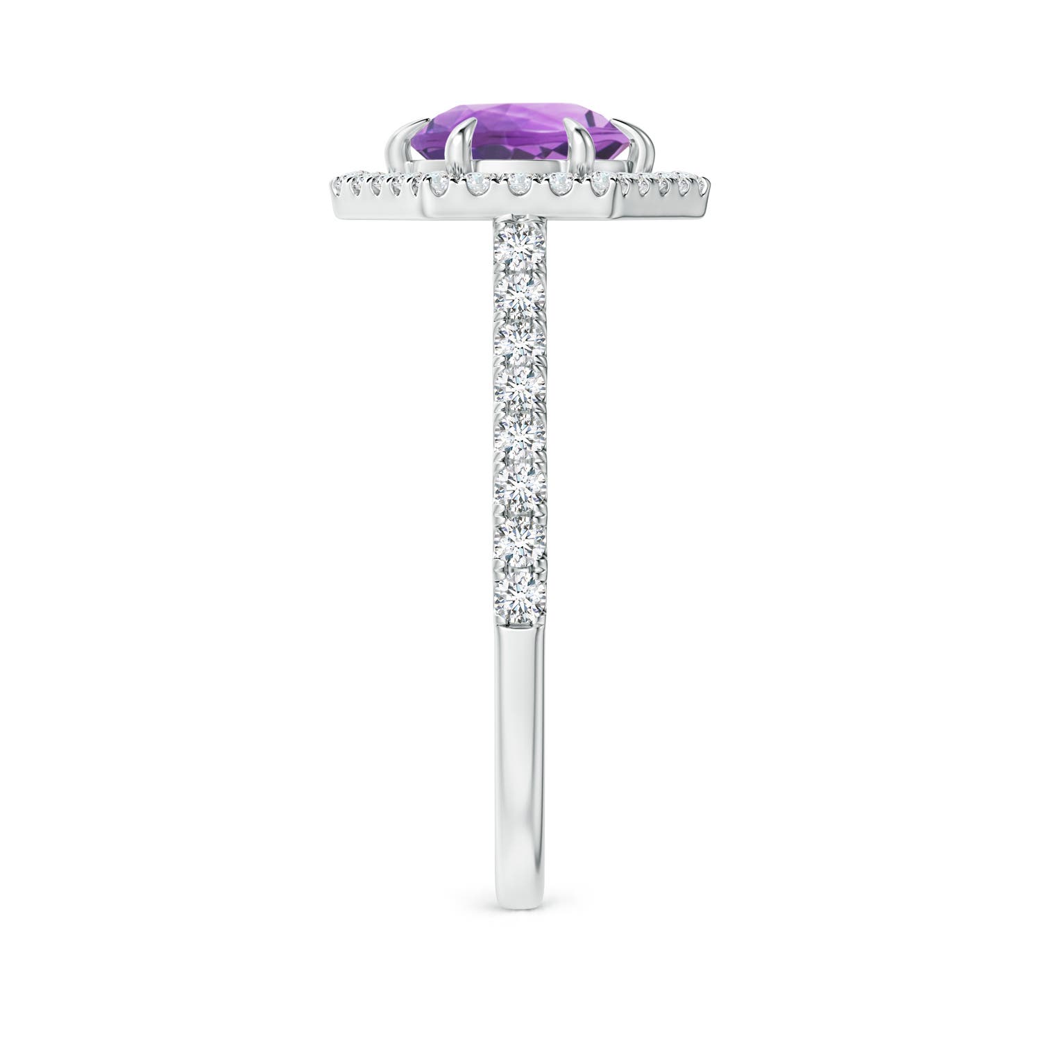 A - Amethyst / 1.57 CT / 14 KT White Gold