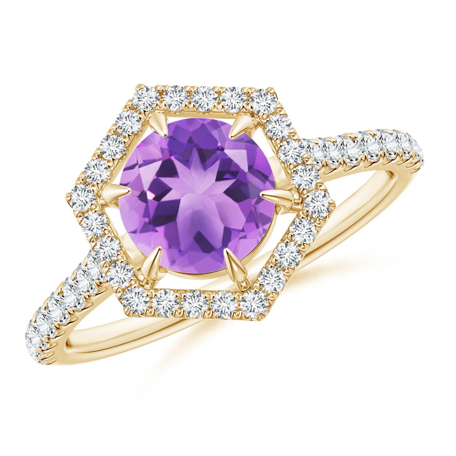 A - Amethyst / 1.57 CT / 14 KT Yellow Gold