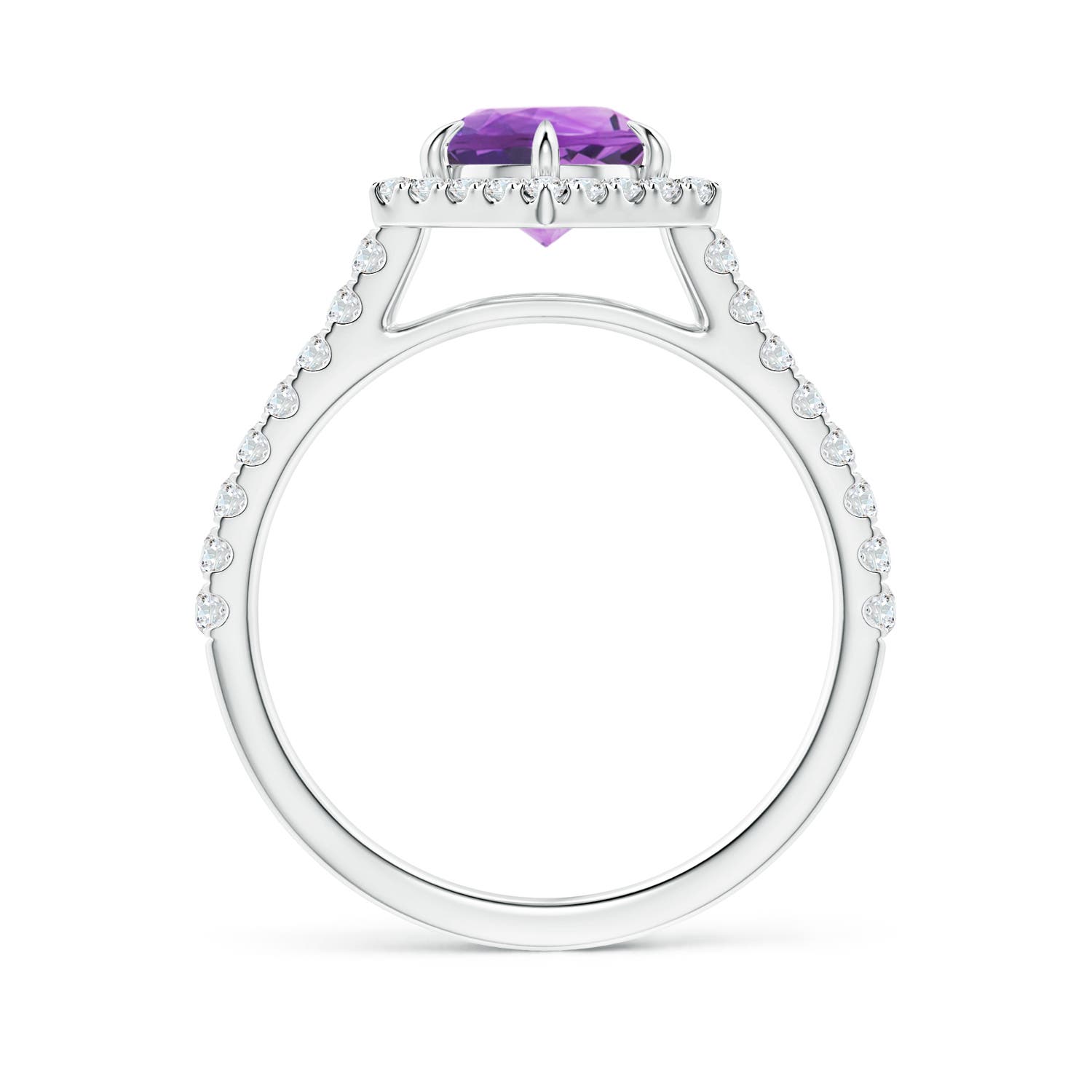 AA - Amethyst / 1.57 CT / 14 KT White Gold