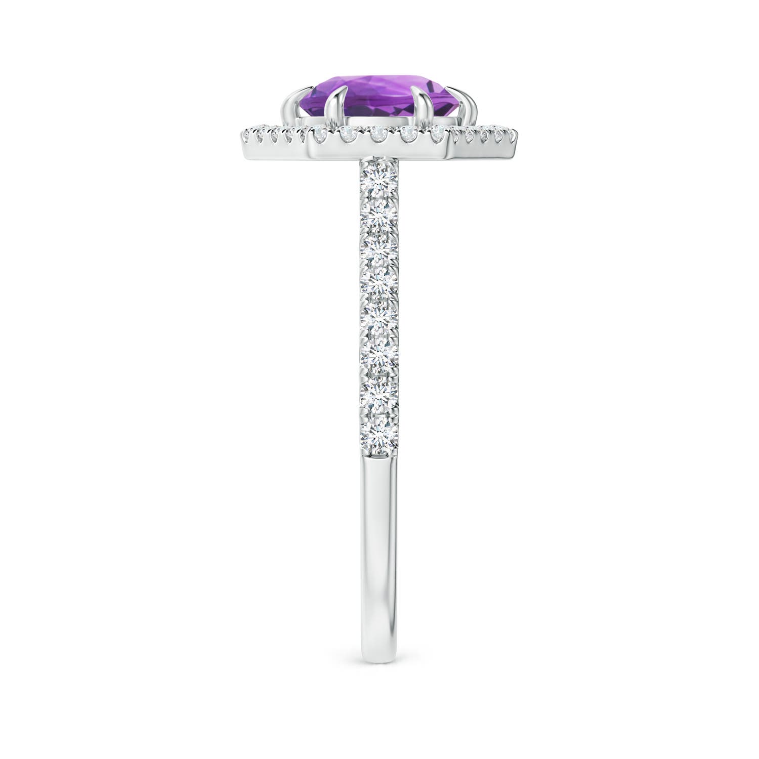 AA - Amethyst / 1.57 CT / 14 KT White Gold