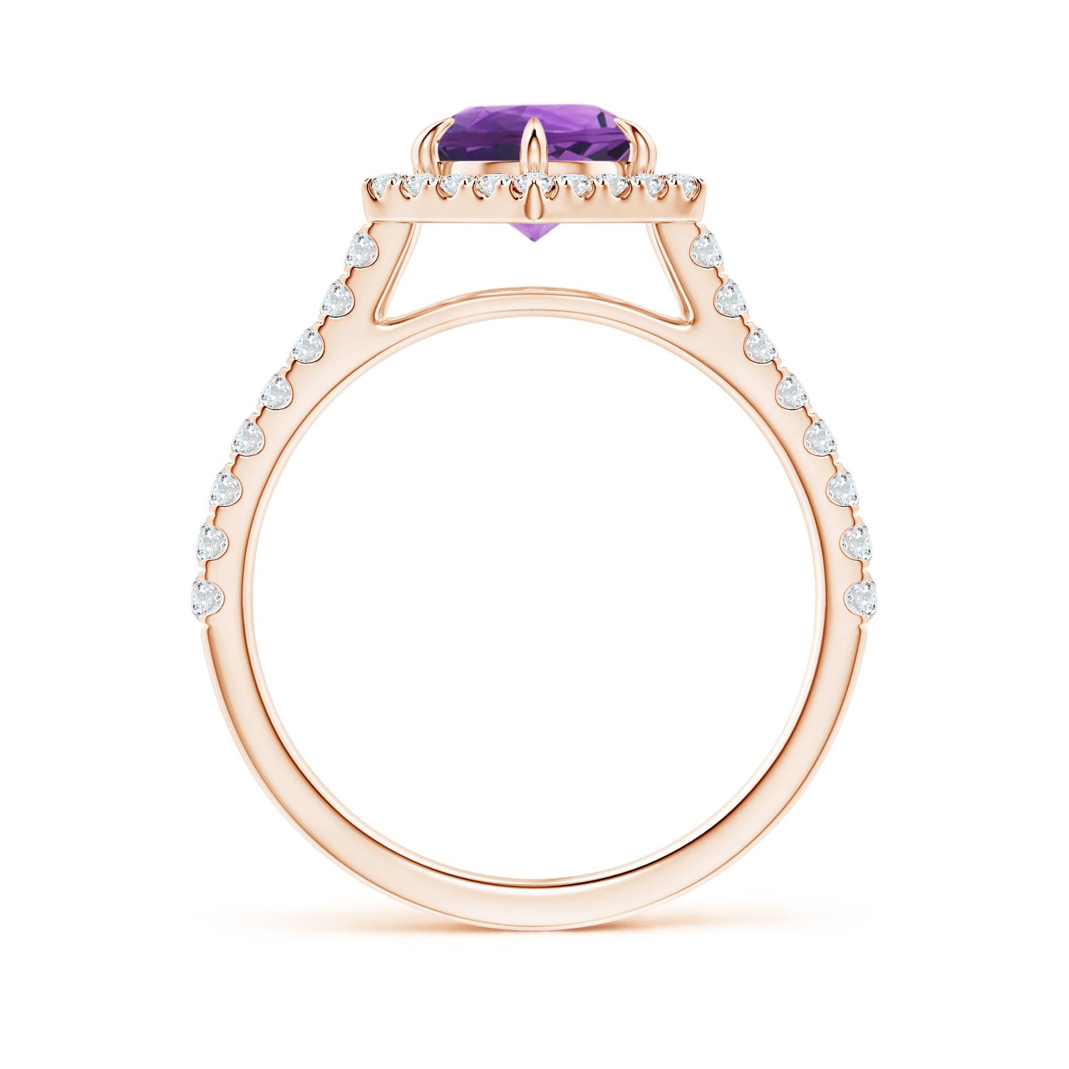 AAA - Amethyst / 1.57 CT / 14 KT Rose Gold