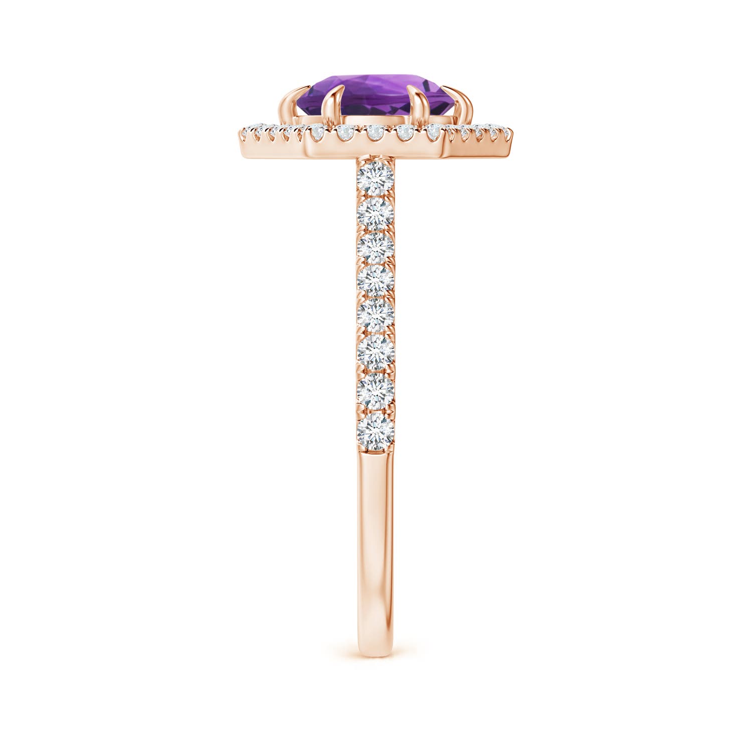 AAA - Amethyst / 1.57 CT / 14 KT Rose Gold