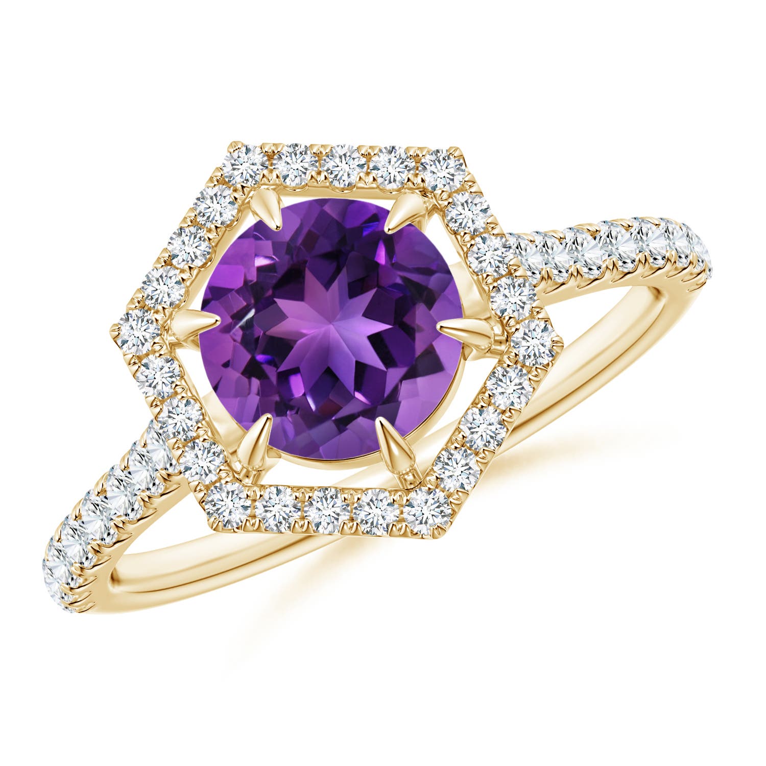 AAAA - Amethyst / 1.57 CT / 14 KT Yellow Gold