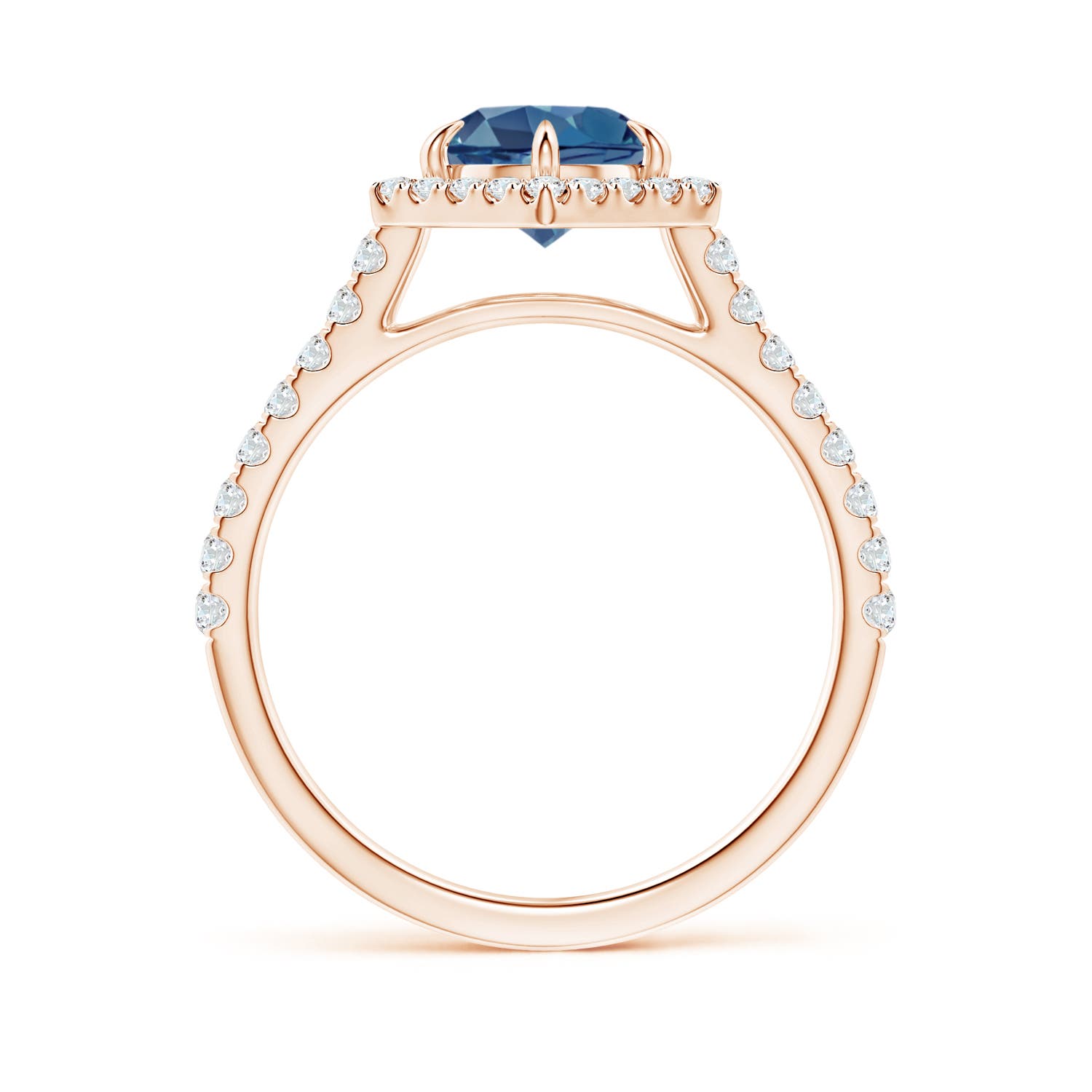 A - London Blue Topaz / 1.97 CT / 14 KT Rose Gold