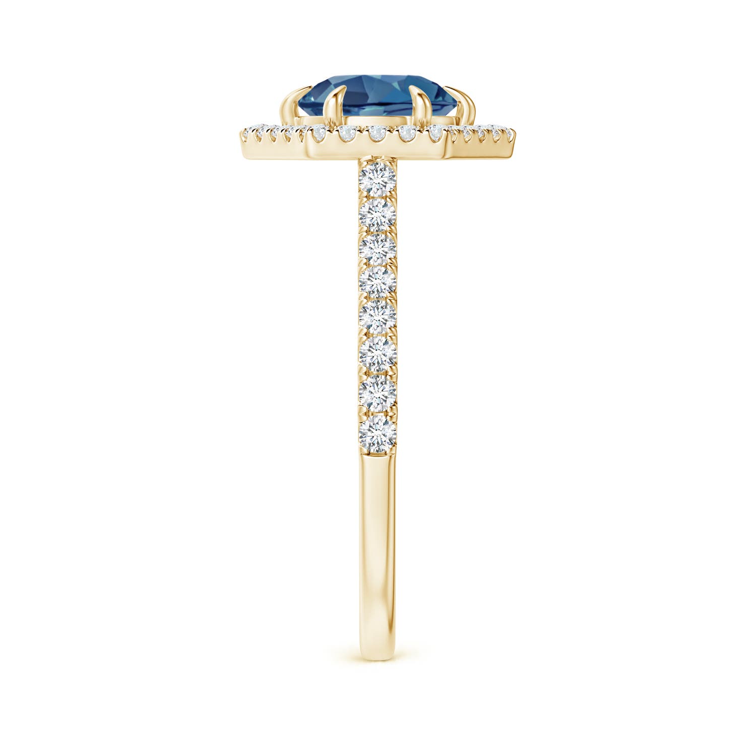 A - London Blue Topaz / 1.97 CT / 14 KT Yellow Gold