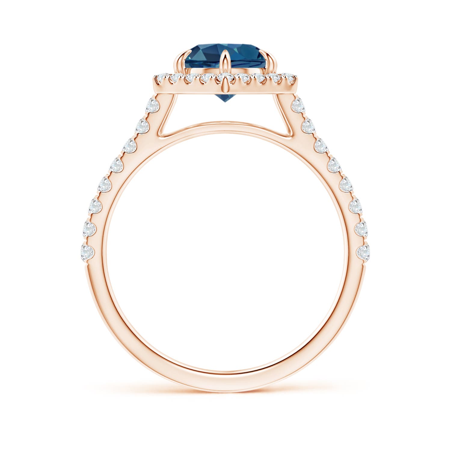 AA - London Blue Topaz / 1.97 CT / 14 KT Rose Gold