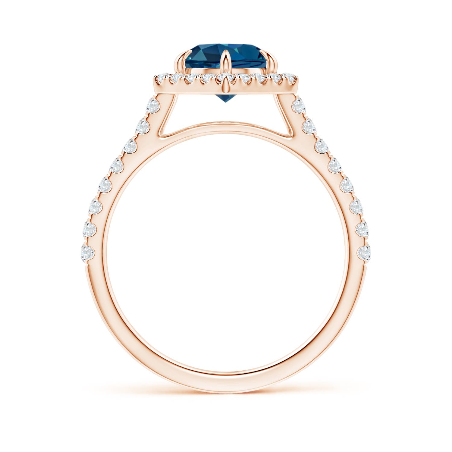 AAA - London Blue Topaz / 1.97 CT / 14 KT Rose Gold