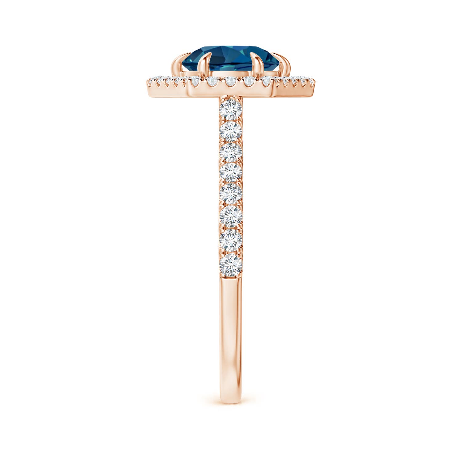 AAA - London Blue Topaz / 1.97 CT / 14 KT Rose Gold