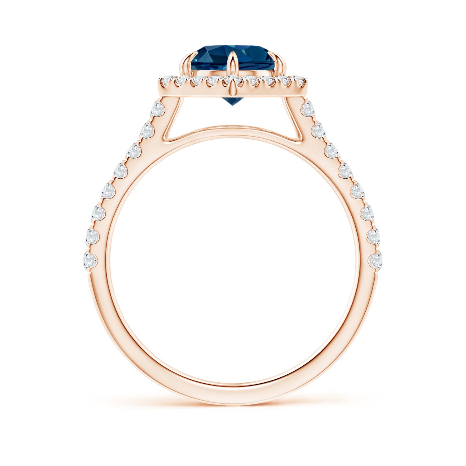 AAAA - London Blue Topaz / 1.97 CT / 14 KT Rose Gold