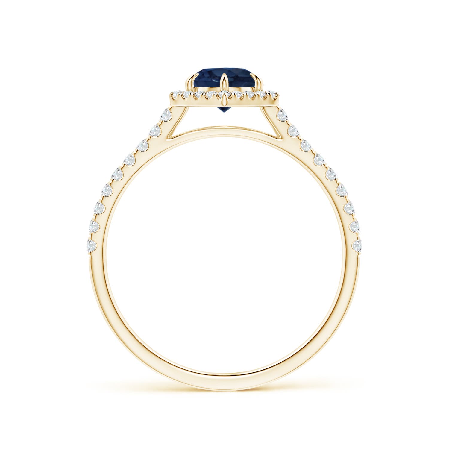 AA - Blue Sapphire / 0.85 CT / 14 KT Yellow Gold