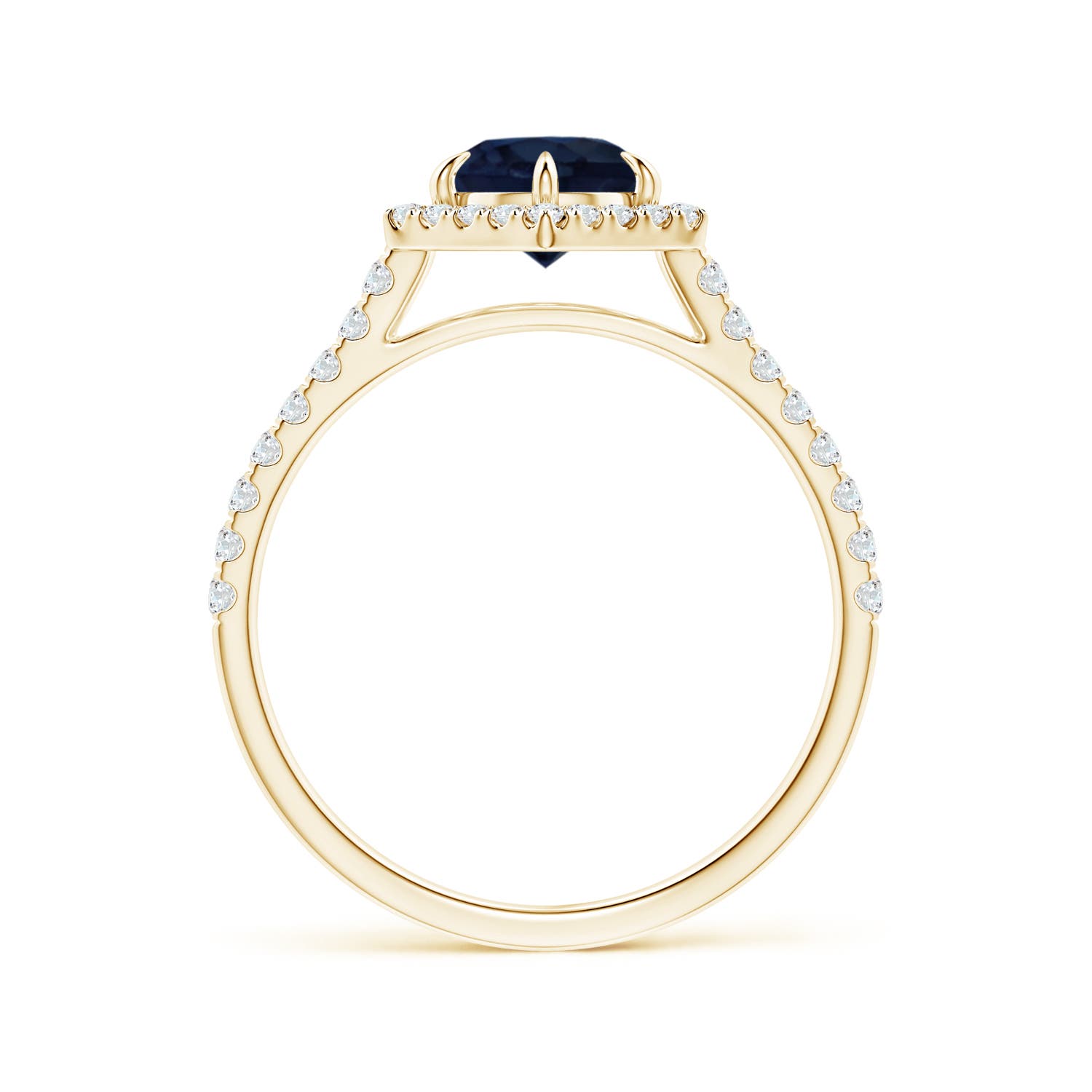 A - Blue Sapphire / 1.34 CT / 14 KT Yellow Gold