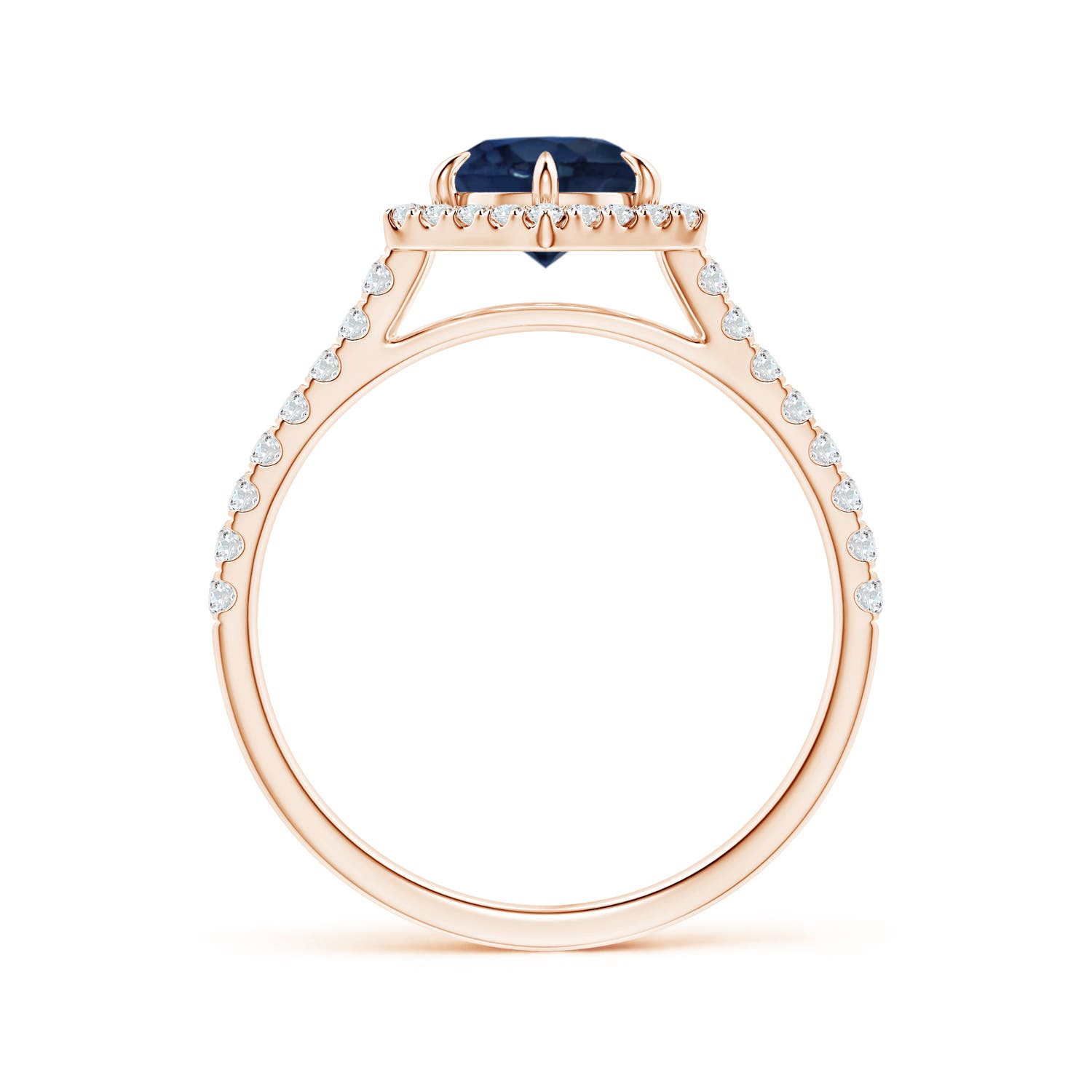 AA - Blue Sapphire / 1.34 CT / 14 KT Rose Gold