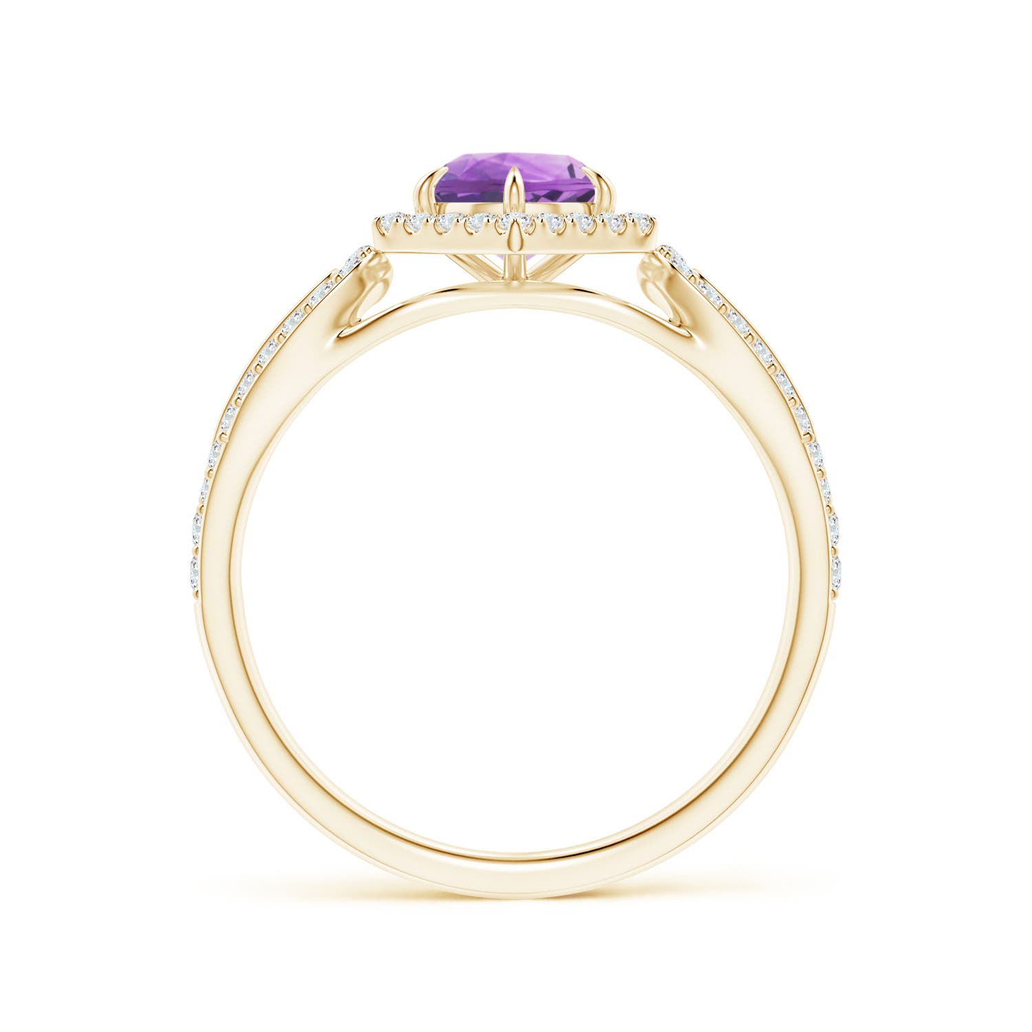 A - Amethyst / 0.78 CT / 14 KT Yellow Gold