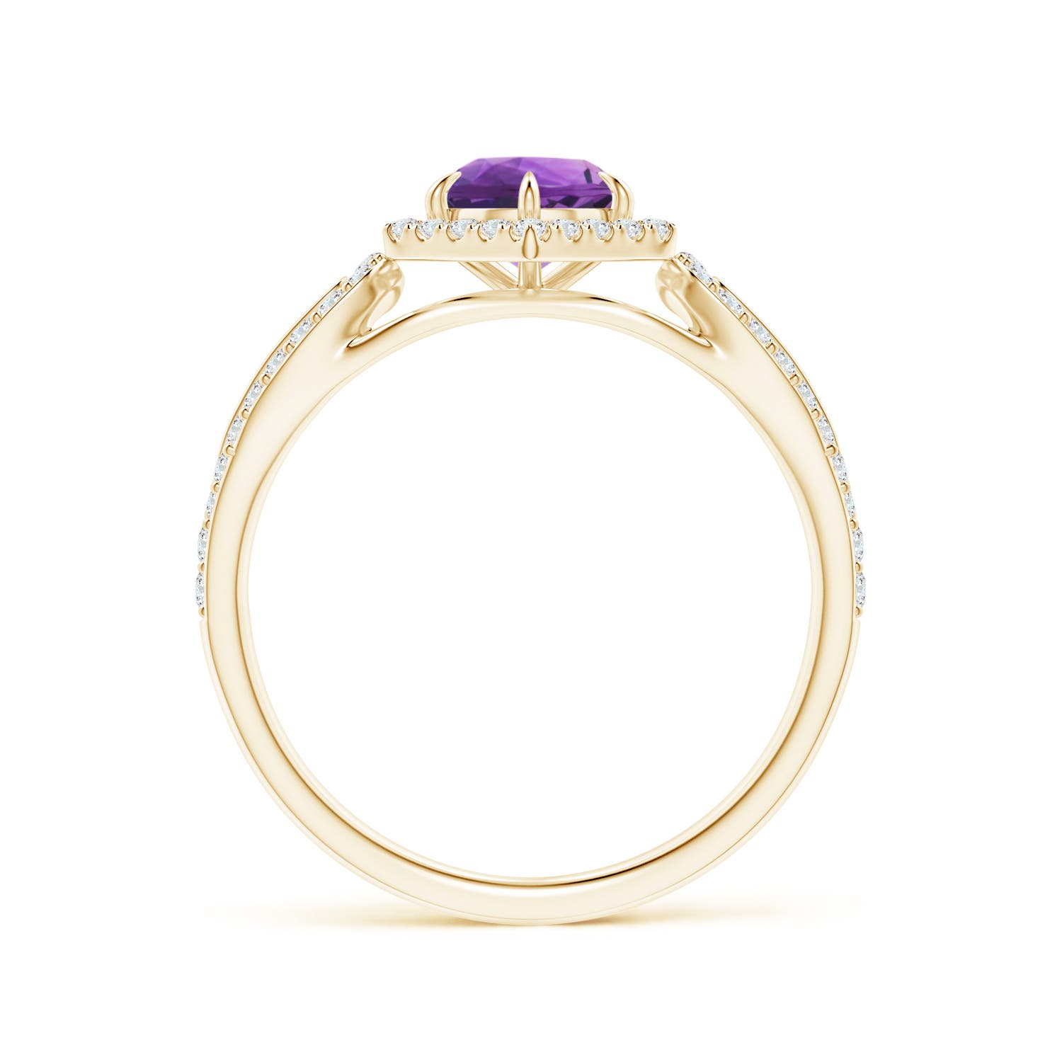 AAA - Amethyst / 0.78 CT / 14 KT Yellow Gold