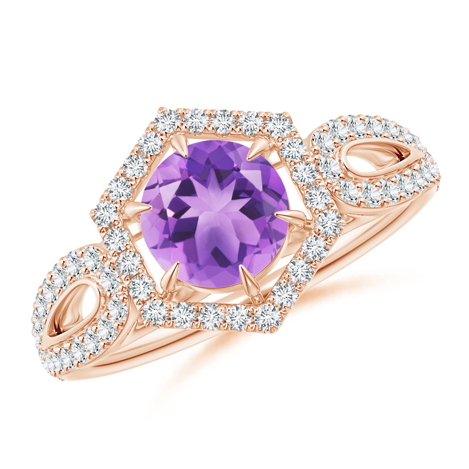 A - Amethyst / 1.26 CT / 14 KT Rose Gold