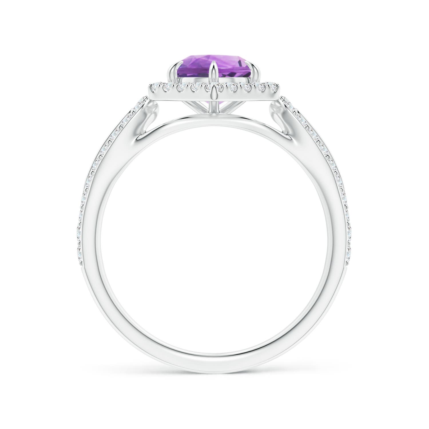 A - Amethyst / 1.26 CT / 14 KT White Gold