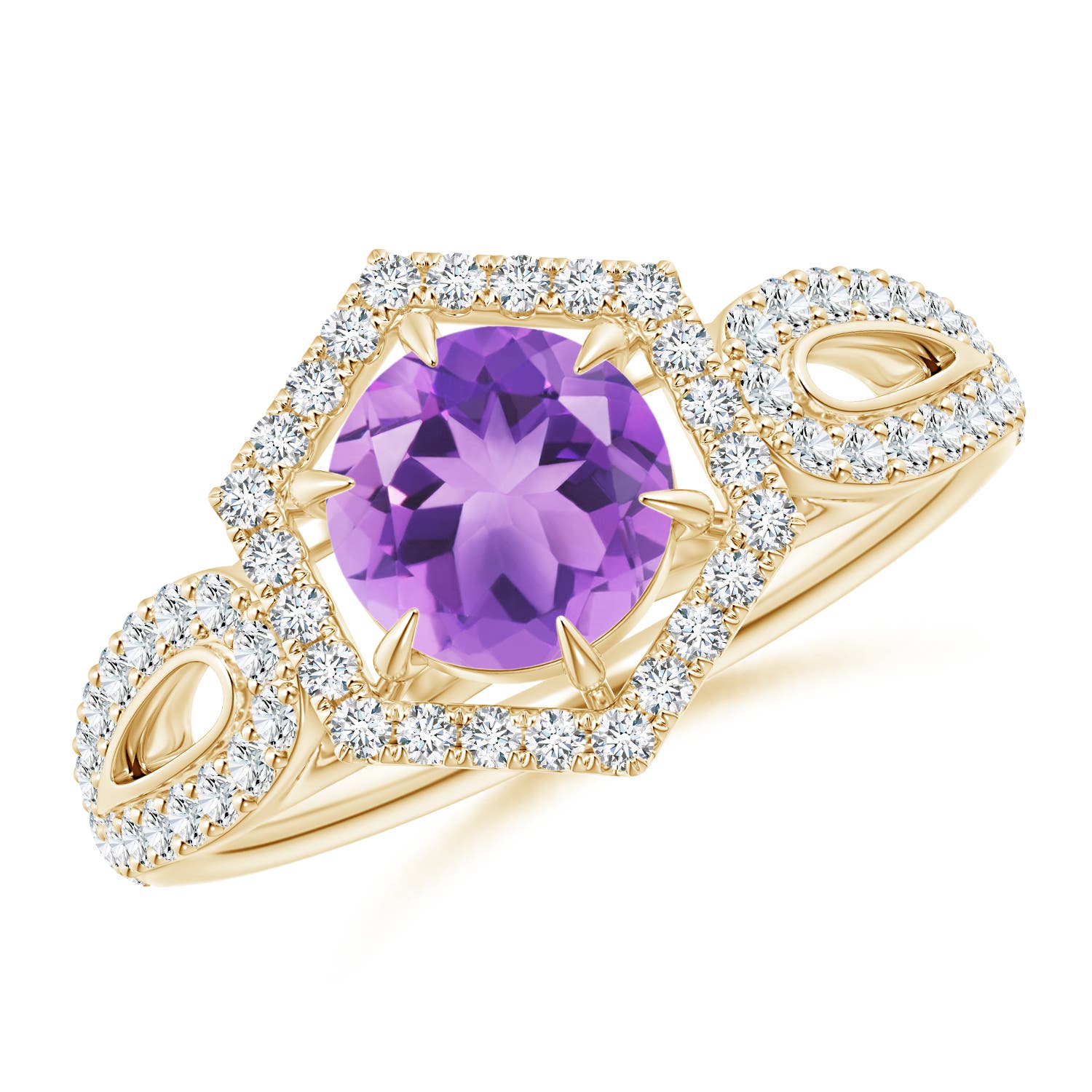 A - Amethyst / 1.26 CT / 14 KT Yellow Gold