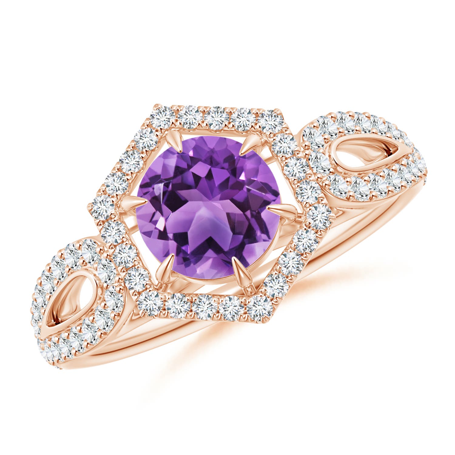 AA - Amethyst / 1.26 CT / 14 KT Rose Gold