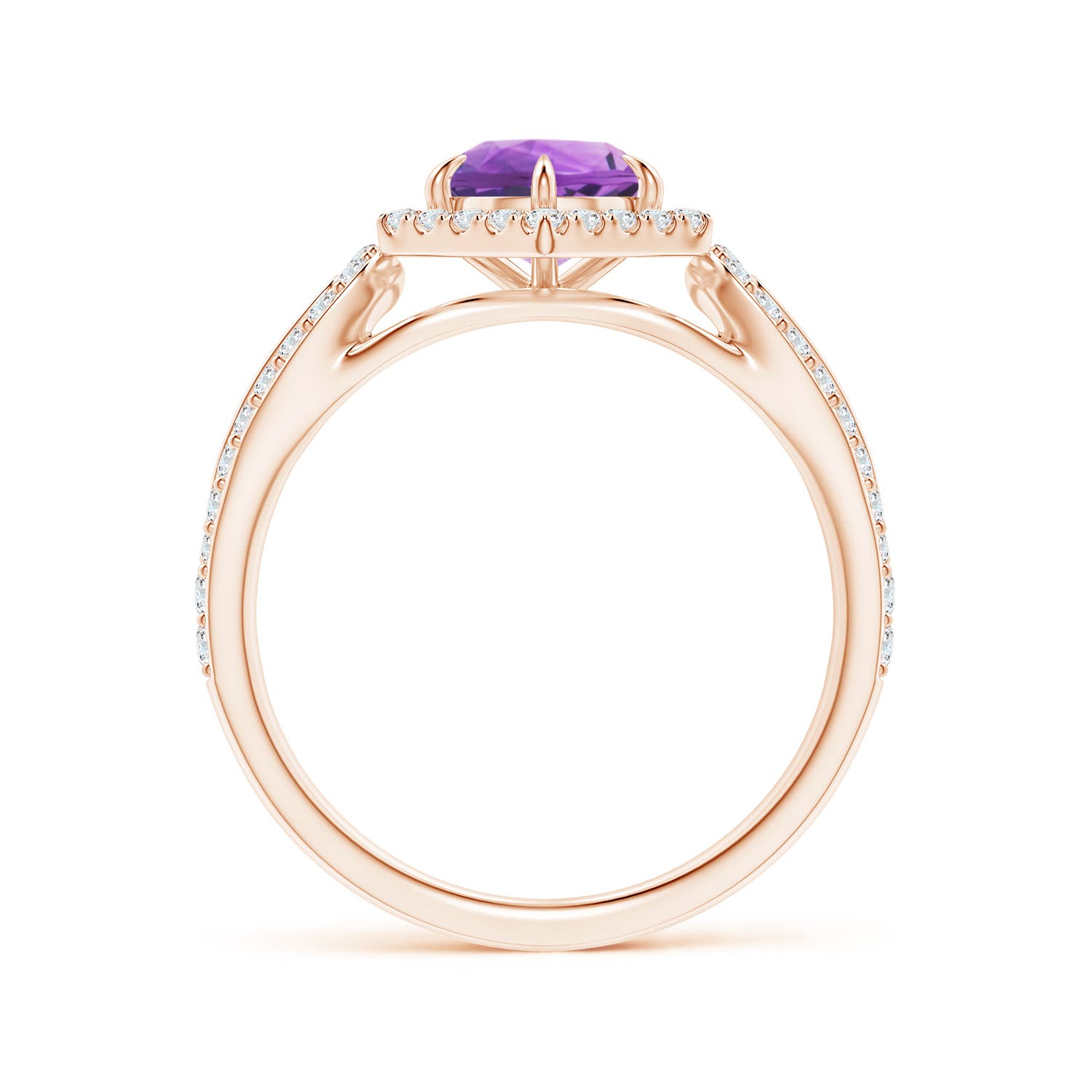 AA - Amethyst / 1.26 CT / 14 KT Rose Gold