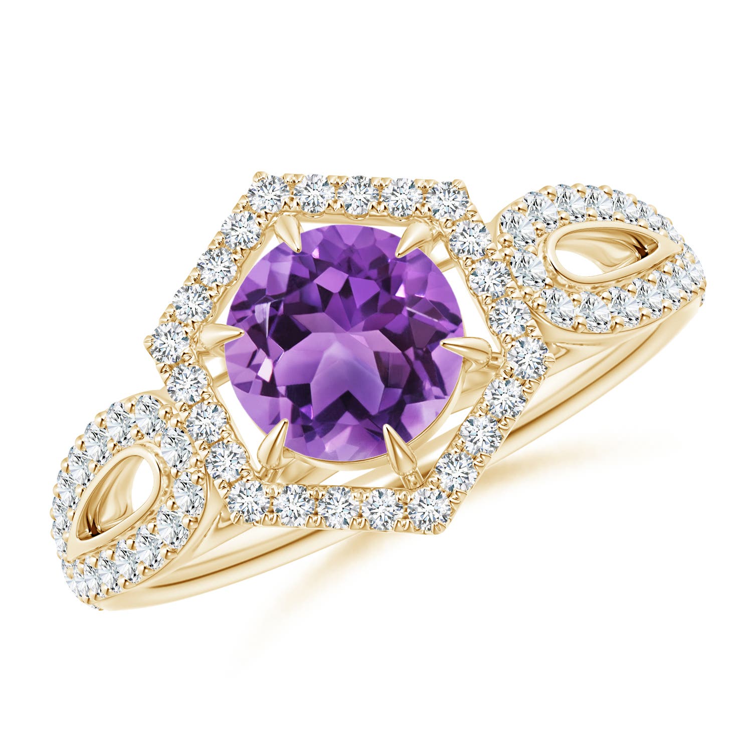 AA - Amethyst / 1.26 CT / 14 KT Yellow Gold