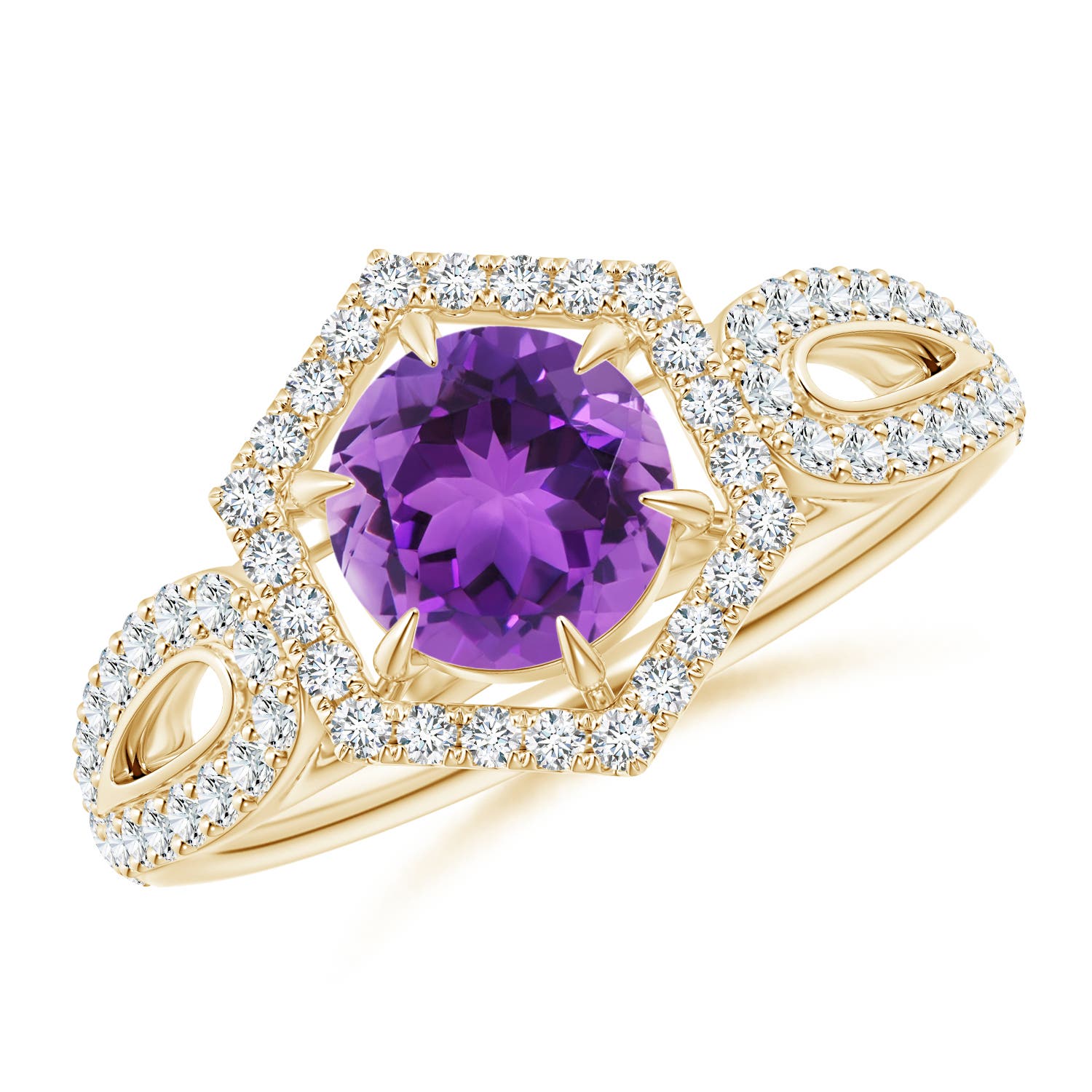 AAA - Amethyst / 1.26 CT / 14 KT Yellow Gold