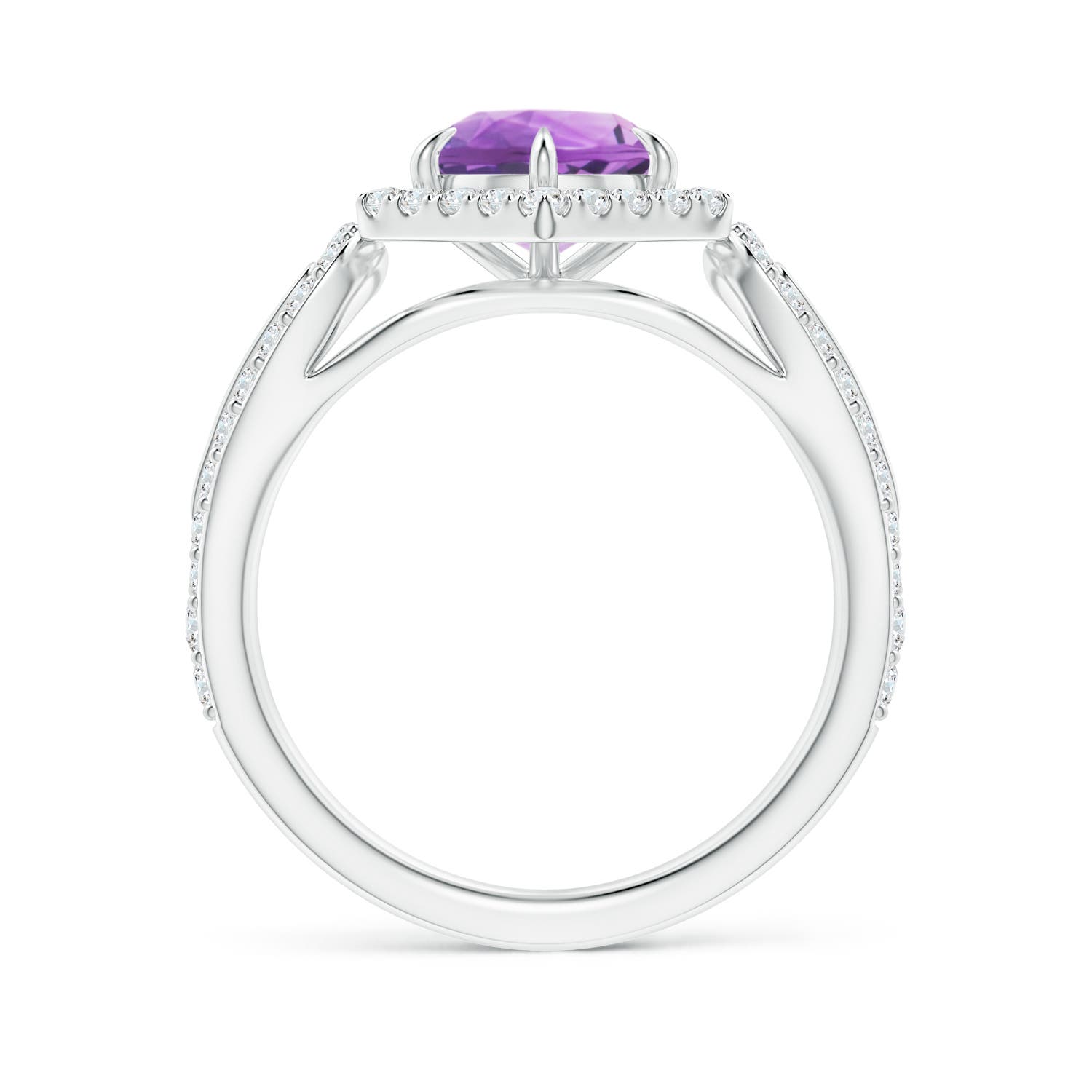 A - Amethyst / 1.75 CT / 14 KT White Gold