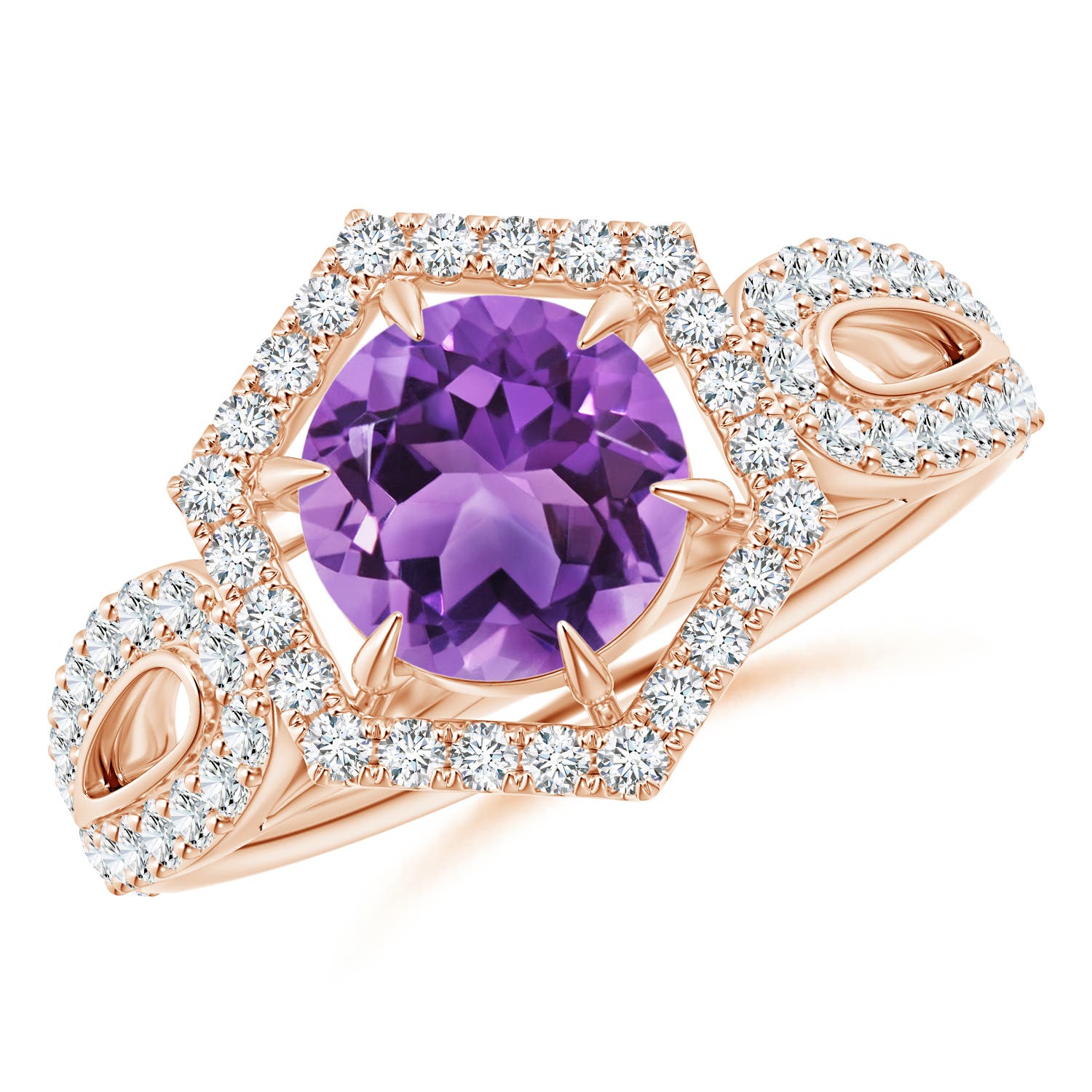 AA - Amethyst / 1.75 CT / 14 KT Rose Gold