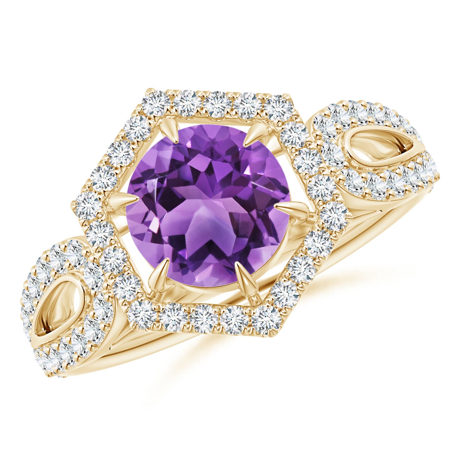 AA - Amethyst / 1.75 CT / 14 KT Yellow Gold