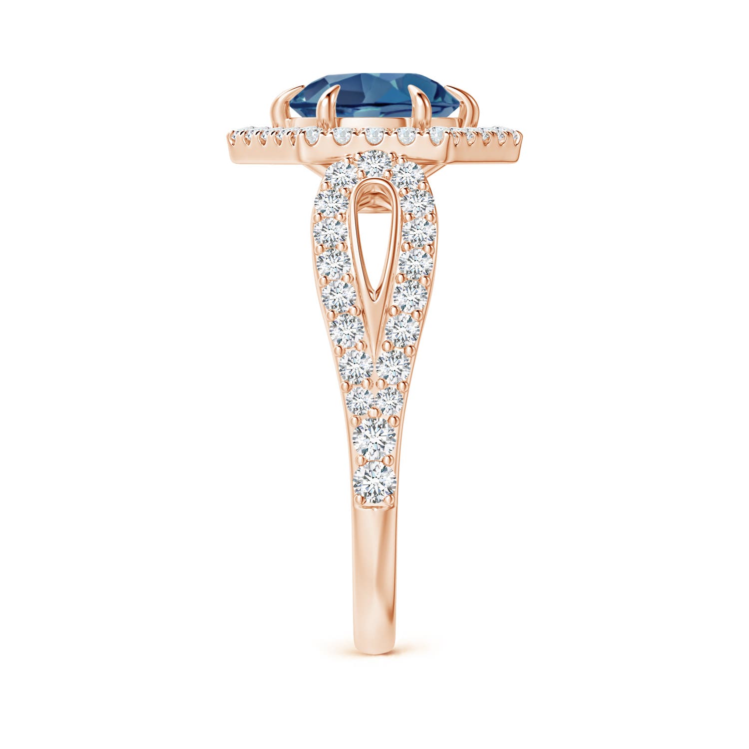 A - London Blue Topaz / 2.15 CT / 14 KT Rose Gold