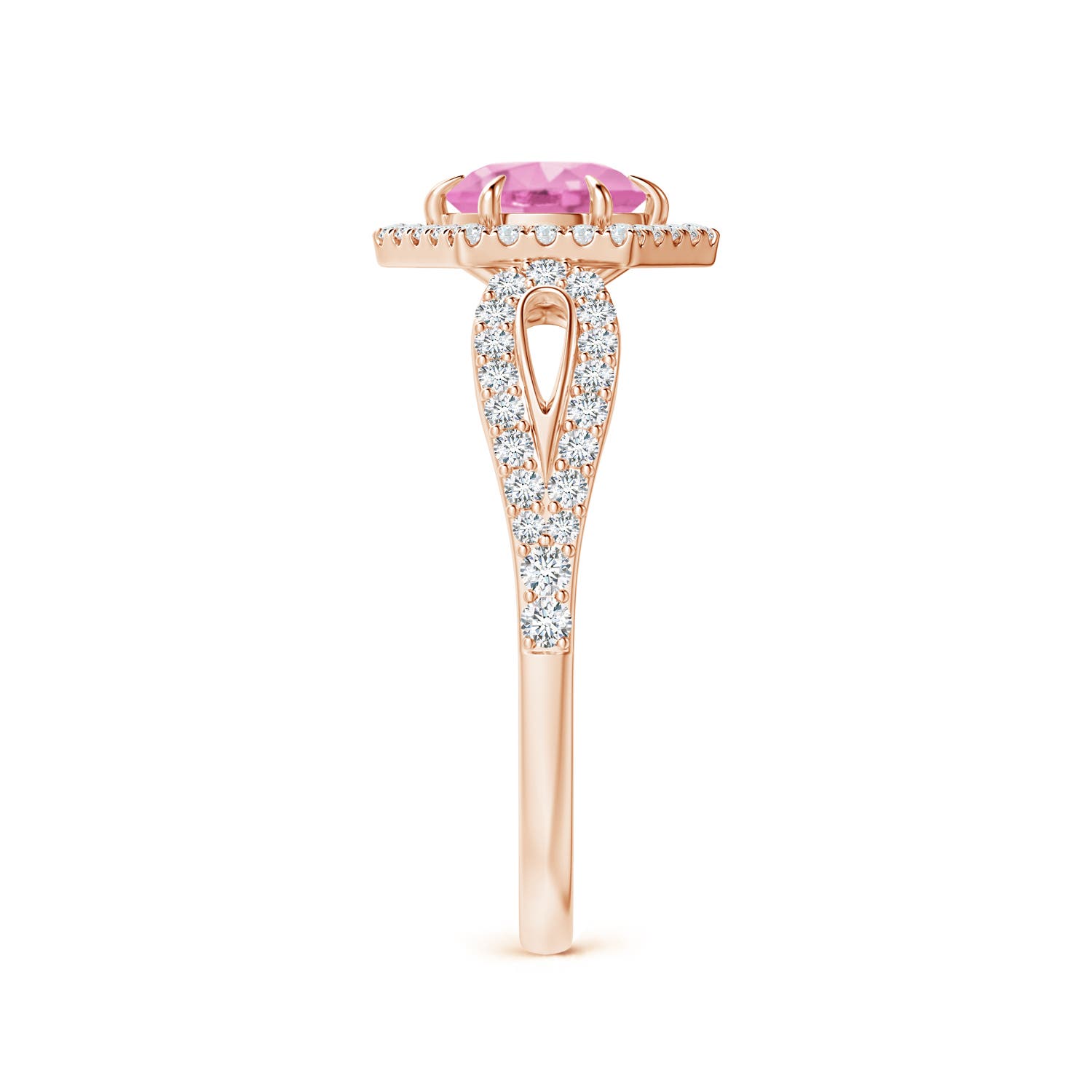 A - Pink Sapphire / 0.92 CT / 14 KT Rose Gold