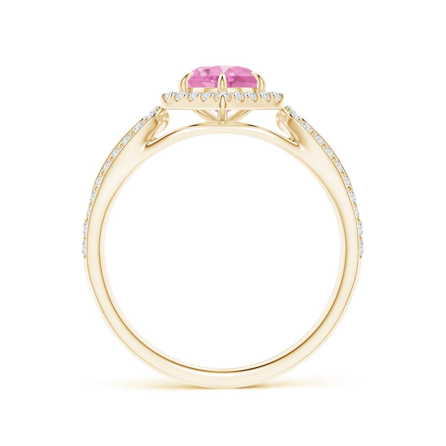 A - Pink Sapphire / 0.92 CT / 14 KT Yellow Gold