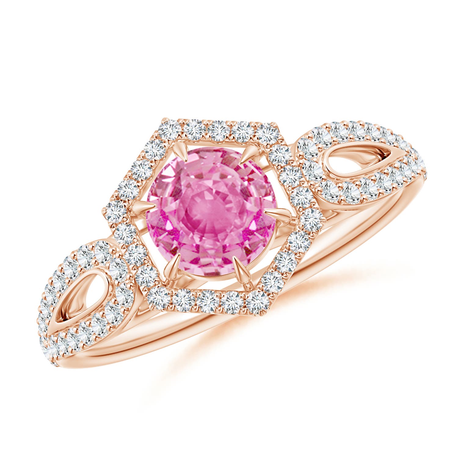 AA - Pink Sapphire / 0.92 CT / 14 KT Rose Gold