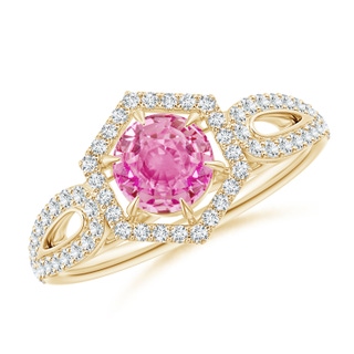 Round AA Pink Sapphire