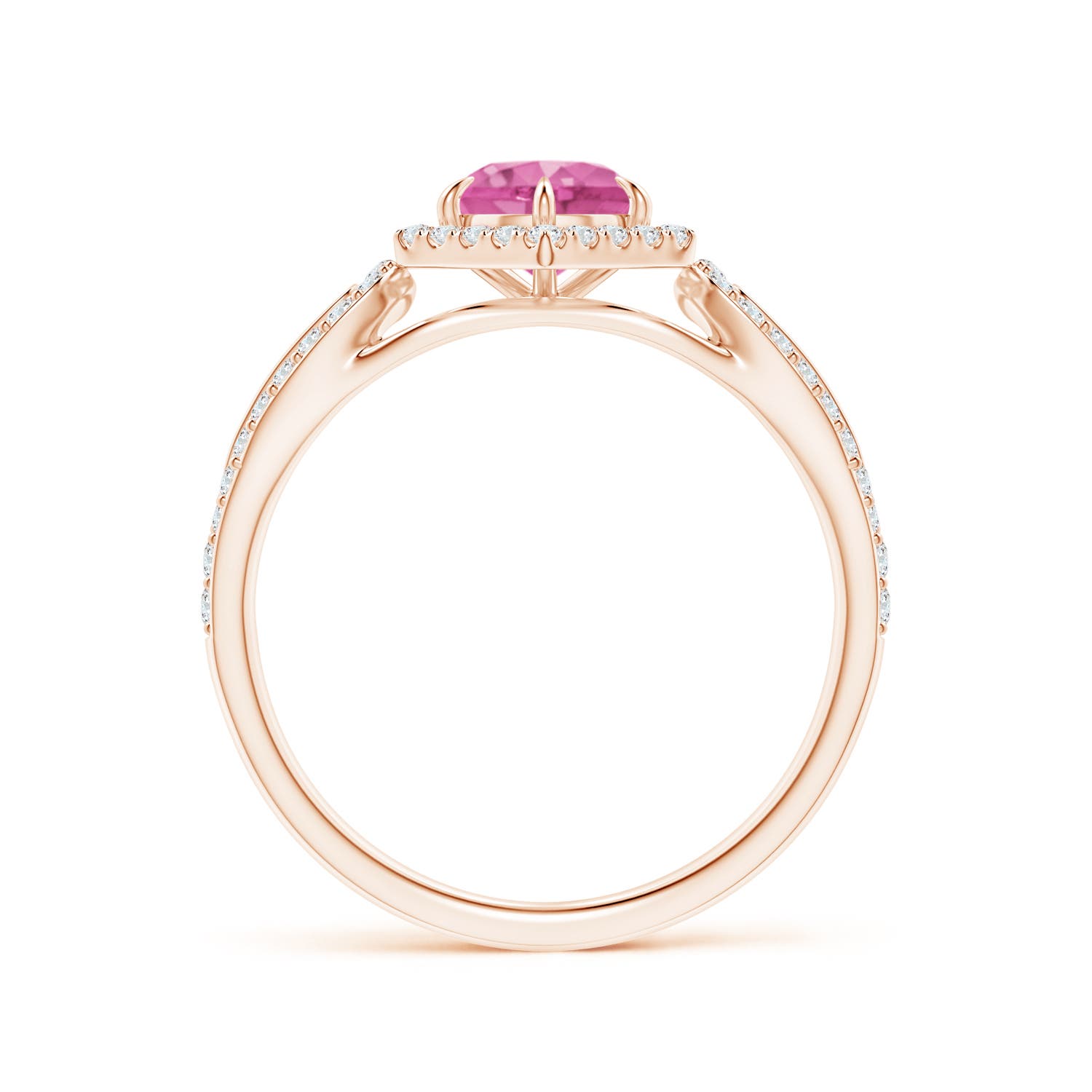 AAA - Pink Sapphire / 0.92 CT / 14 KT Rose Gold