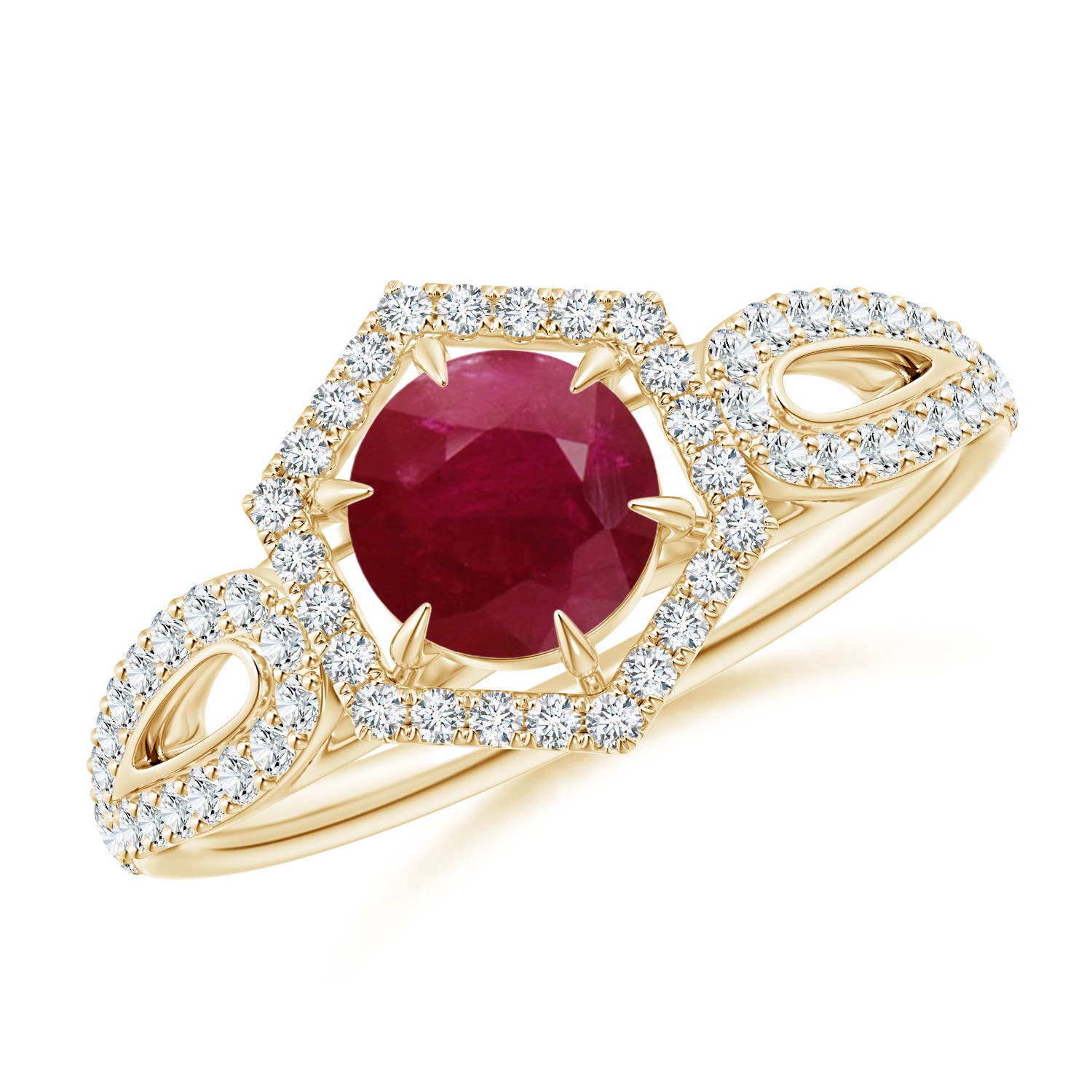 A - Ruby / 0.92 CT / 14 KT Yellow Gold