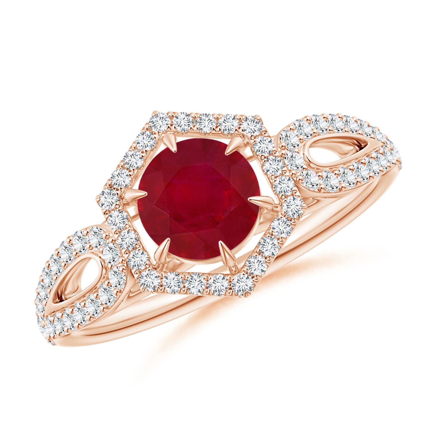 AA - Ruby / 0.92 CT / 14 KT Rose Gold