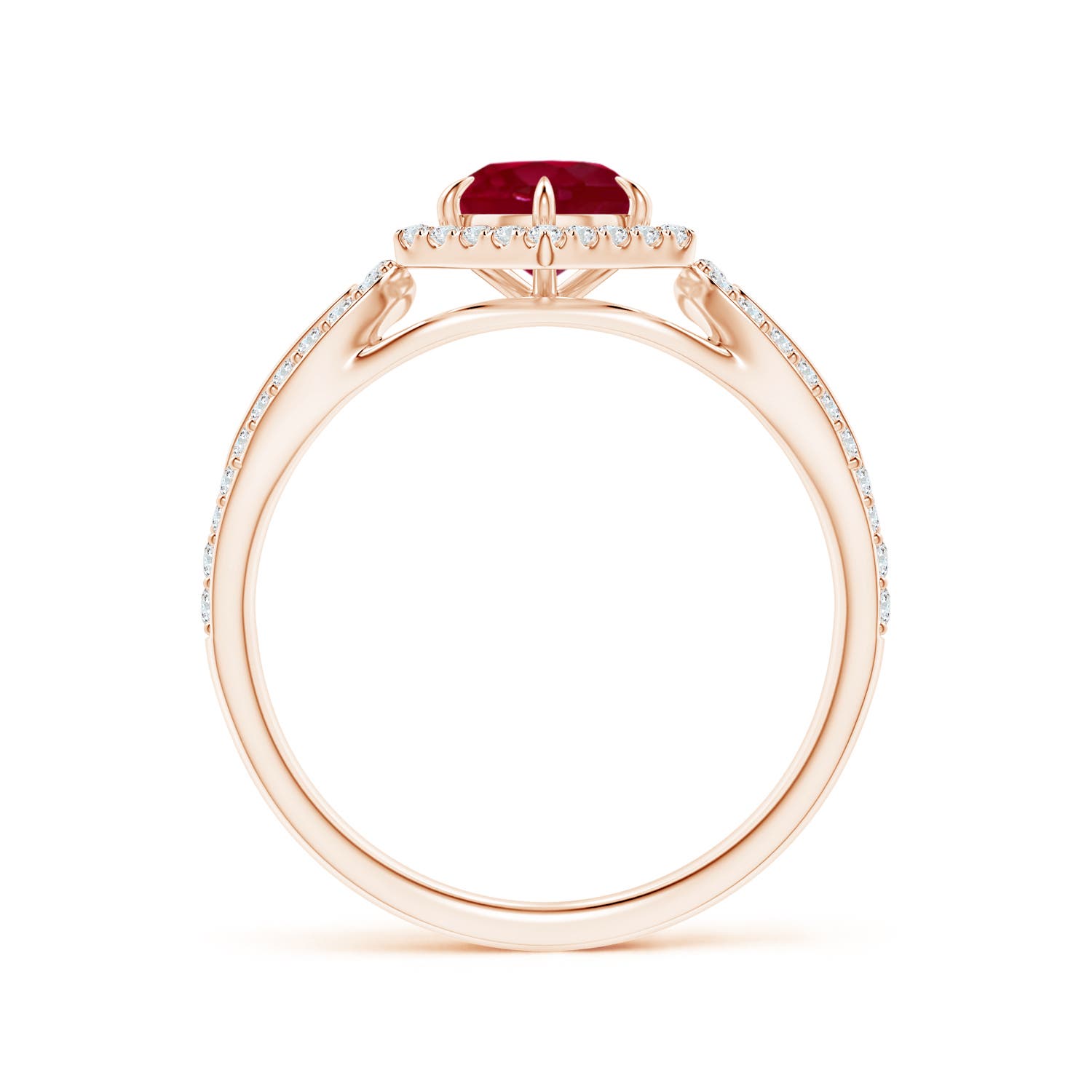 AA - Ruby / 0.92 CT / 14 KT Rose Gold